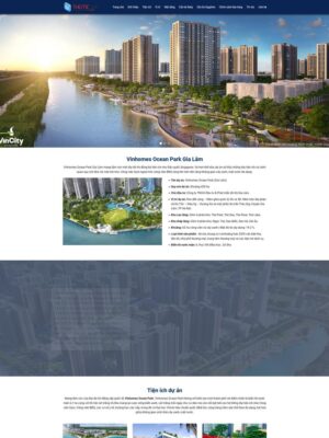 Mẫu website Dự án Bất động sản Hiện đại & Sang trọng - BDS14