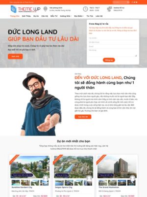 Mẫu website Bất động sản Chuyên nghiệp & Hiện đại - BDS15