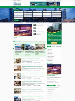 Mẫu website Bất động sản Chuyên nghiệp & Hiện đại - Mẫu BDS19