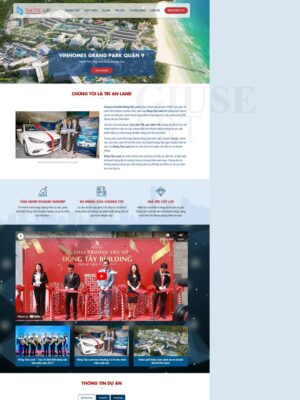 Mẫu website Bất động sản Hiện đại & Chuyên nghiệp - BDS20