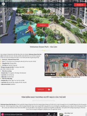 Mẫu website Bất động sản Chuyên nghiệp & Hiện đại - Mẫu BDS22