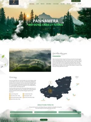 Mẫu website Bất động sản nghỉ dưỡng Hiện đại & Tĩnh lặng - BDS23