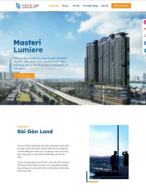 Mẫu website Bất động sản Sang trọng & Hiện đại - BDS25