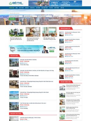 Mẫu website Bất động sản Chuyên nghiệp & Hiện đại - BDS28