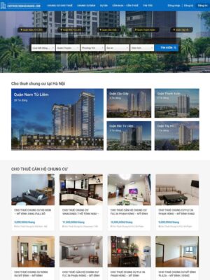 Mẫu website Bất động sản Hiện đại & Chuyên nghiệp - BDS29