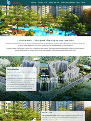 Mẫu website Bất động sản Sang trọng & Hiện đại - BDS2