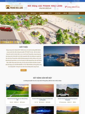 Mẫu website Bất động sản Chuyên nghiệp & Hiện đại - BDS34