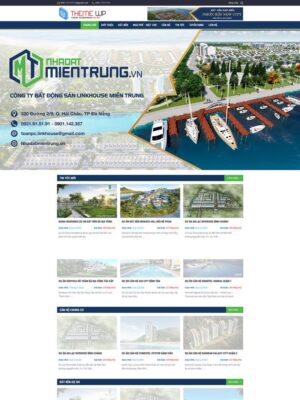 Mẫu website Bất động sản Chuyên nghiệp & Sang trọng - Mẫu BDS05