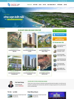 Mẫu website Bất động sản Chuyên nghiệp & Sang trọng - BDS8