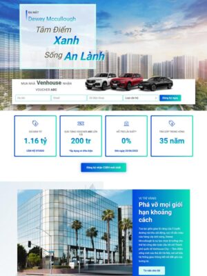 Mẫu website Bất động sản Hiện đại & Sang trọng - bdscanho