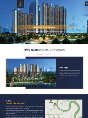 Mẫu website Bất động sản Sang trọng & Hiện đại - bdscity