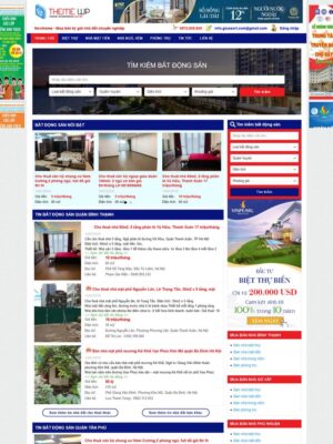 Mẫu website Bất động sản Chuyên nghiệp & Hiện đại - BDS