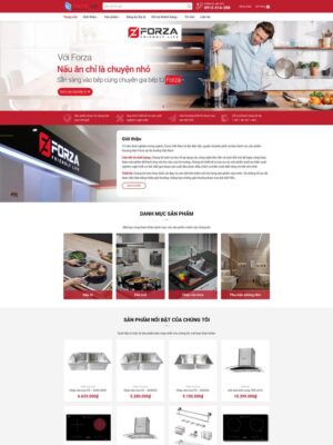 Mẫu website Thiết bị nhà bếp Hiện đại & Sang trọng - Beptu