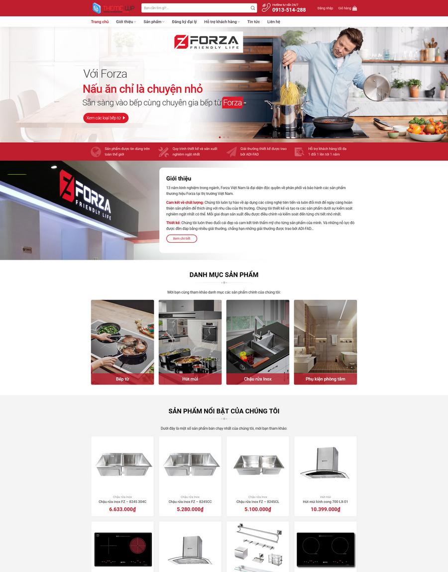 Mẫu website Thiết bị nhà bếp Hiện đại & Sang trọng - Beptu Mẫu website Thiết bị nhà bếp Hiện đại & Sang trọng - Beptu