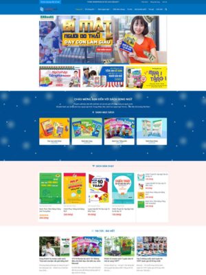 Mẫu website Cửa hàng sách Hiện đại & Chuyên nghiệp - Mẫu Book