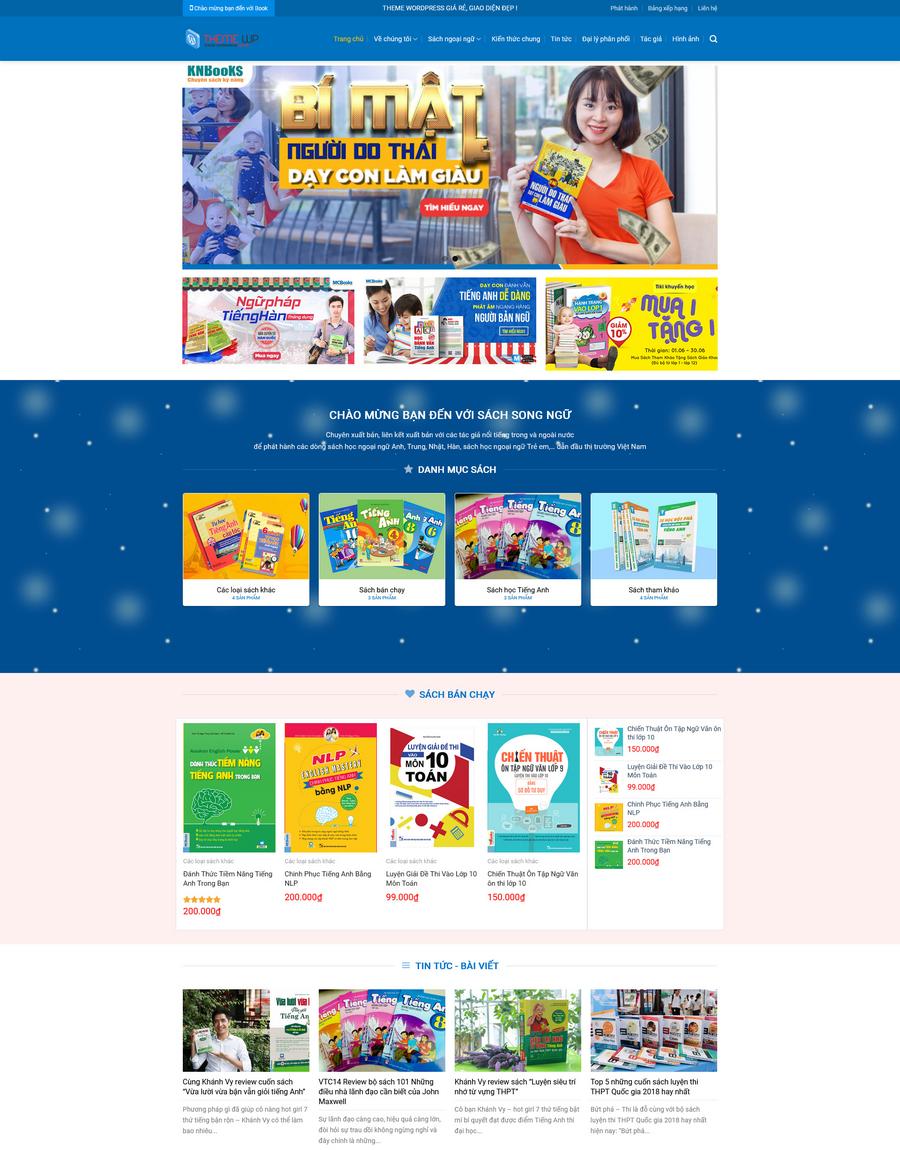 Mẫu website Cửa hàng sách Hiện đại & Chuyên nghiệp - Mẫu Book Mẫu website Cửa hàng sách Hiện đại & Chuyên nghiệp - Mẫu Book