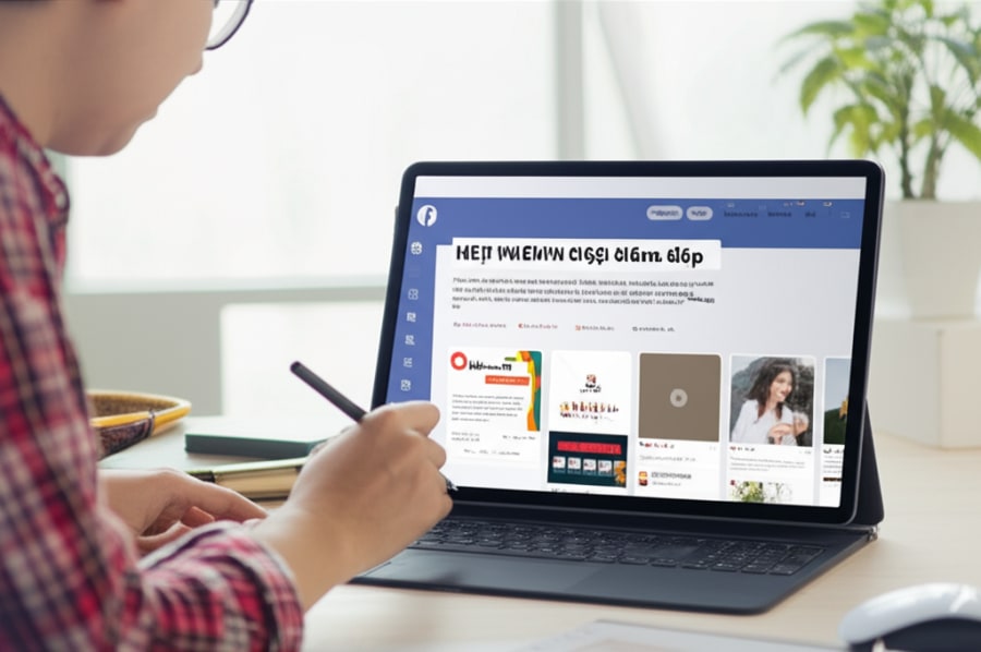 Quá trình sáng tạo nội dung và hình ảnh quảng cáo Facebook hấp dẫn, thu hút khách hàng.