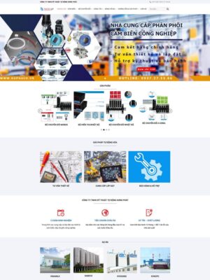 Mẫu website Cung cấp thiết bị tự động hóa Chuyên nghiệp & Hiện đại - Cambien