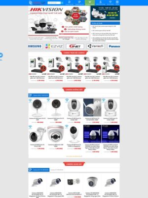 Mẫu website Cửa hàng Camera & Thiết bị An ninh Chuyên nghiệp - Mẫu Camera3