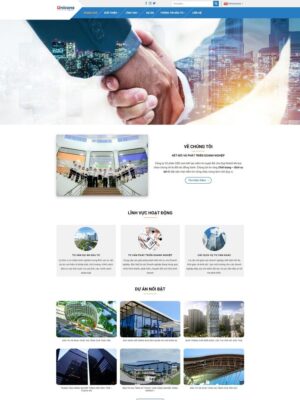 Mẫu website Đầu tư & Bất động sản Chuyên nghiệp - Congty4