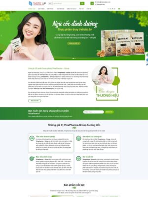 Mẫu website Dược phẩm & Sức khỏe Chuyên nghiệp & Thân thiện - Mẫu CongTyDuoc