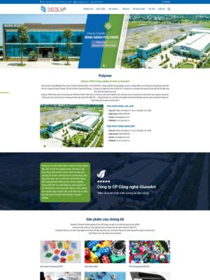Mẫu website Công ty sản xuất và kinh doanh hạt nhựa Chuyên nghiệp & Hiện đại - Mẫu Congtynhua