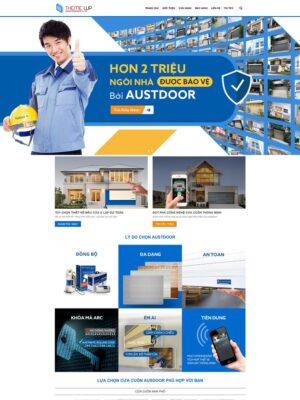 Mẫu website Cửa cuốn, Cửa tự động Chuyên nghiệp & Hiện đại - Cuanhom3