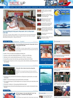 Mẫu website Cổng thông tin hàng hải & Tin tức biển Chuyên nghiệp, Nghiêm túc - Mẫu Dibien