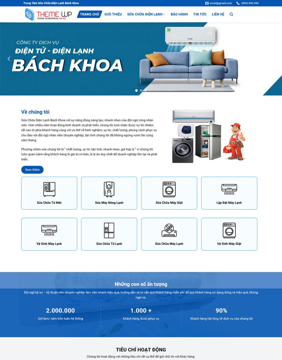 Mẫu website Dịch vụ Sửa chữa Điện Lạnh Chuyên nghiệp & Hiện đại - Mẫu DIENLANH Mẫu website Dịch vụ Sửa chữa Điện Lạnh Chuyên nghiệp & Hiện đại - Mẫu DIENLANH