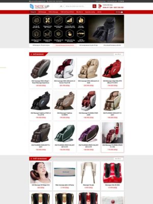 Mẫu website Thiết bị gia dụng và chăm sóc sức khỏe Hiện đại & Chuyên nghiệp - Mẫu DienMay3