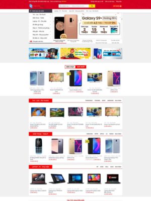 Mẫu website Cửa hàng Điện Máy Hiện đại, Chuyên nghiệp - Dienmay4