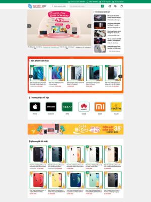 Mẫu website Cửa hàng Điện máy & Công nghệ Hiện đại, Chuyên nghiệp - DIENMAY5