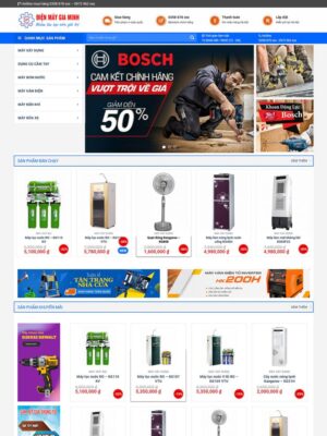 Mẫu website Cửa hàng Điện Máy Chuyên nghiệp - Điện Máy 6
