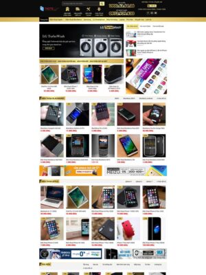Mẫu website Cửa hàng Điện thoại, Điện máy & Công nghệ Hiện đại & Chuyên nghiệp - Dienmay