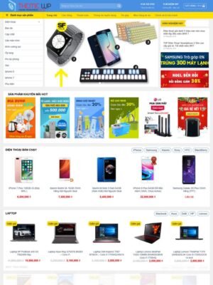 Mẫu website Cửa hàng Điện máy, Thiết bị công nghệ Hiện đại - Dienmayxanh