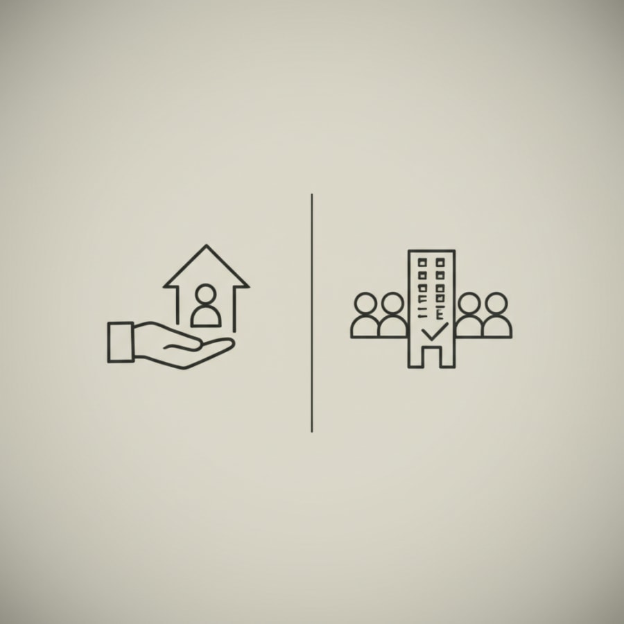 Hình ảnh minh họa sự khác biệt giữa giấy phép sử dụng font cá nhân và thương mại.