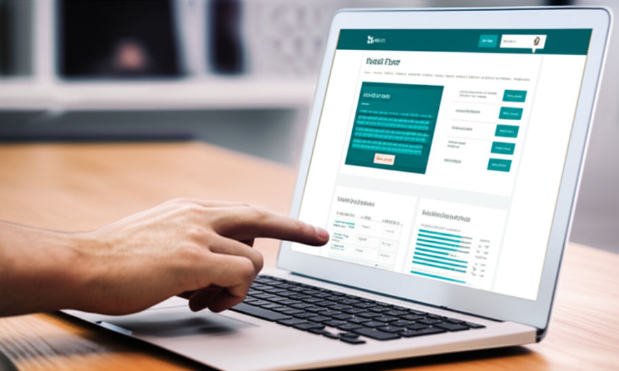 Màn hình laptop hiển thị giao diện website sự kiện chuyên nghiệp, hiện đại.