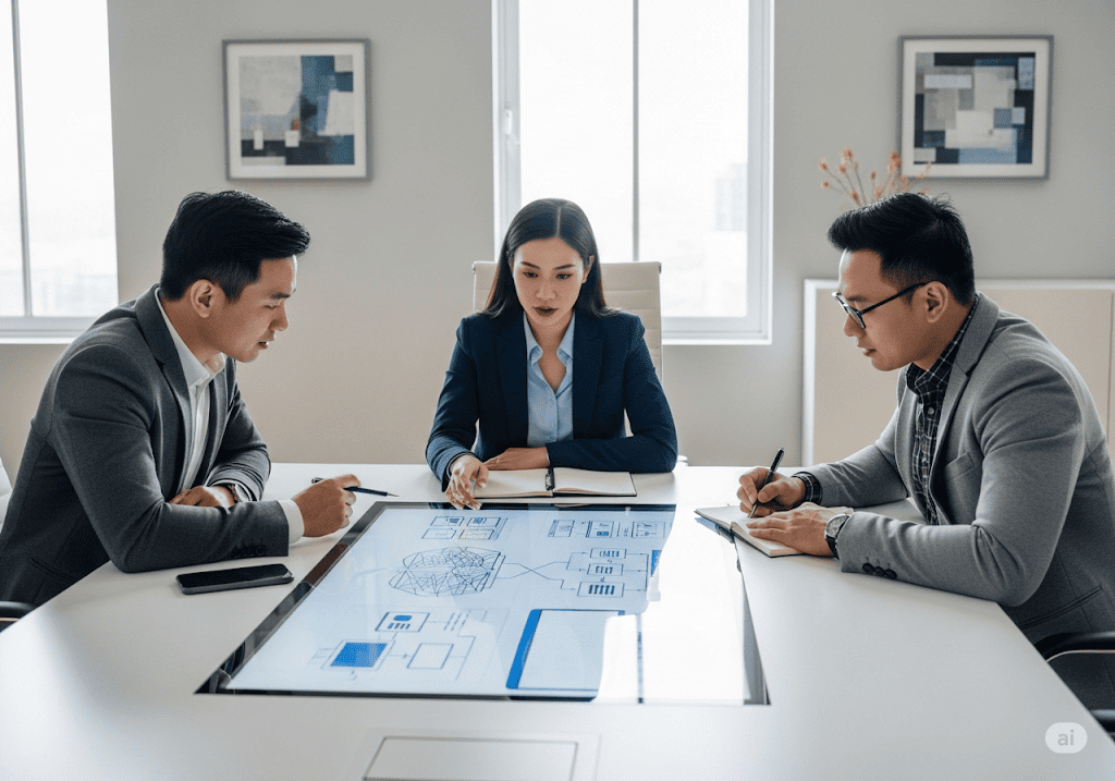 Đội ngũ chuyên gia Tini Tech tư vấn thiết kế website phòng khám với quy trình minh bạch
