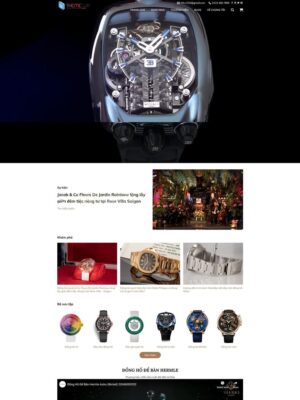 Mẫu website Đồng hồ cao cấp Sang trọng, Tinh tế, Chuyên nghiệp - dongho2