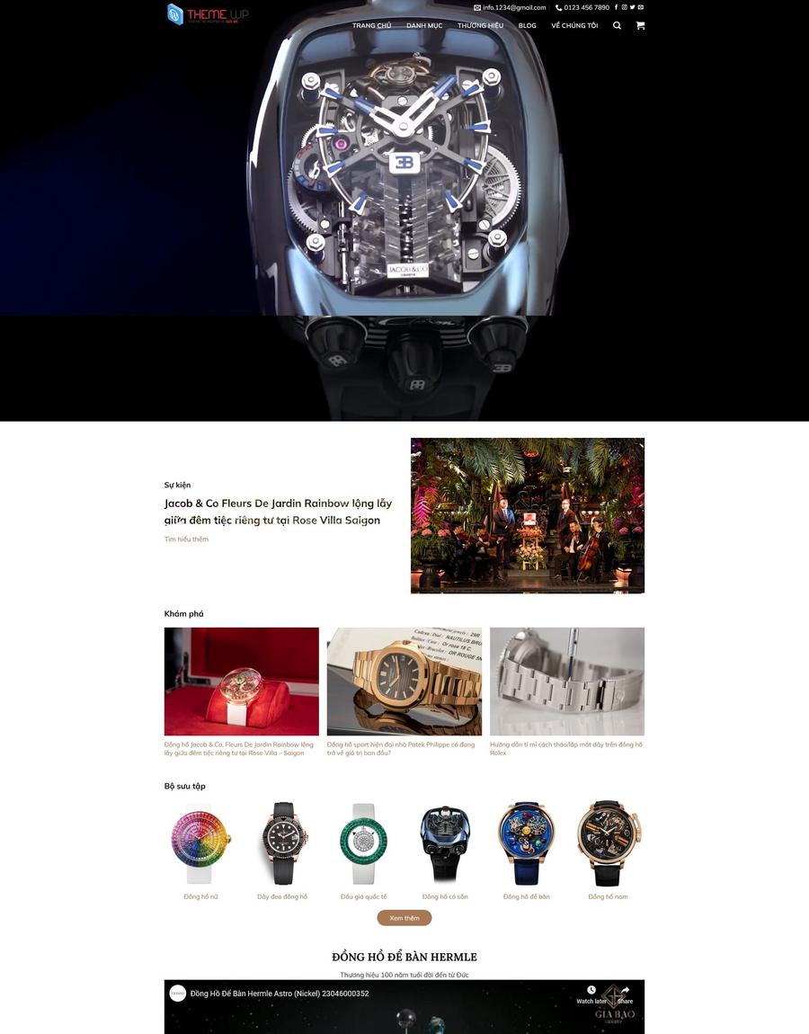 Mẫu website Đồng hồ cao cấp Sang trọng, Tinh tế, Chuyên nghiệp - dongho2 Mẫu website Đồng hồ cao cấp Sang trọng, Tinh tế, Chuyên nghiệp - dongho2