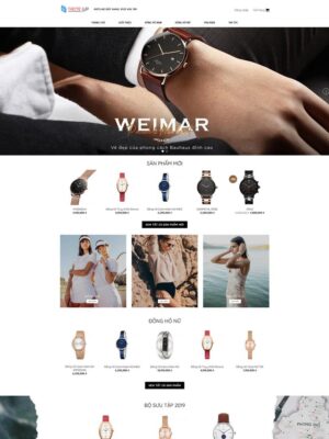 Mẫu website Cửa hàng Đồng hồ Hiện đại & Tối giản - Mẫu DONGHO
