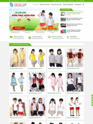 Mẫu website Đồng phục học sinh Thân thiện & Năng động - Mẫu DongPhuc