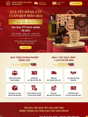 Mẫu website Quà tặng Tết cao cấp Sang trọng & Chuyên nghiệp - Dongtrunghathao
