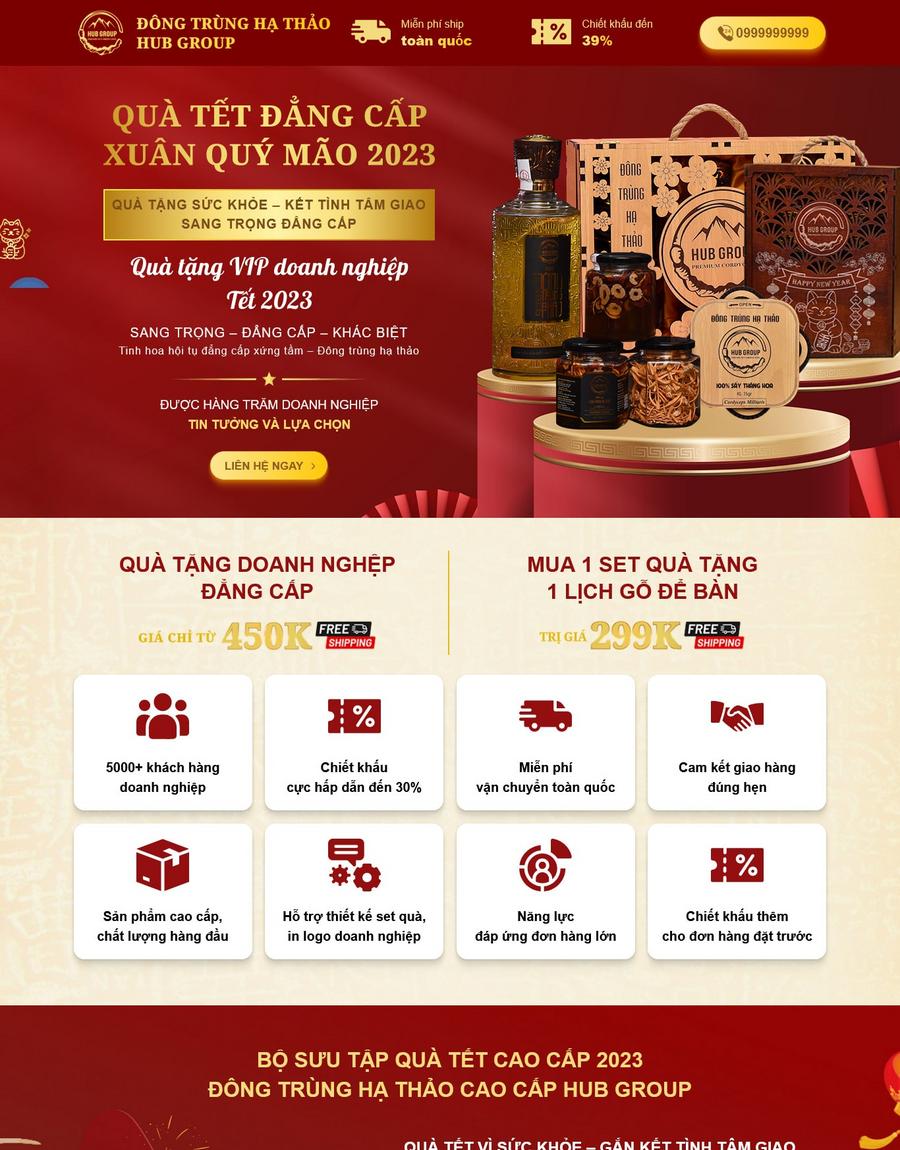 Mẫu website Quà tặng Tết cao cấp Sang trọng & Chuyên nghiệp - Dongtrunghathao Mẫu website Quà tặng Tết cao cấp Sang trọng & Chuyên nghiệp - Dongtrunghathao