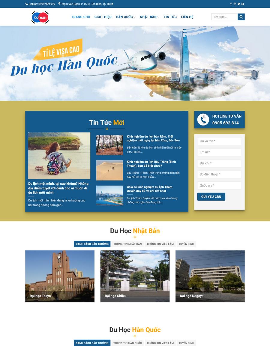 Mẫu website Dịch vụ Tư vấn Du học Chuyên nghiệp & Hiện đại - Duhochanquoc Mẫu website Dịch vụ Tư vấn Du học Chuyên nghiệp & Hiện đại - Duhochanquoc