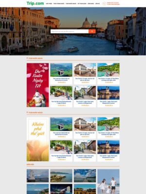 Mẫu website Dịch vụ Du lịch Hiện đại & Chuyên nghiệp - Dulich10