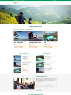 Mẫu website Tour Du Lịch Hiện đại & Chuyên nghiệp - Mẫu Dulich12