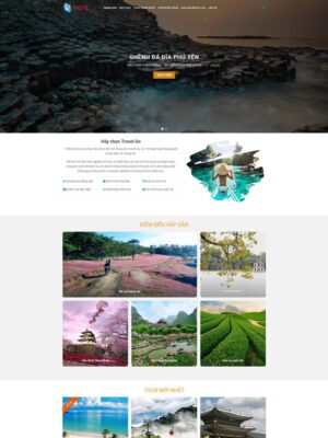 Mẫu website Du lịch Hiện đại & Chuyên nghiệp - Dulich4