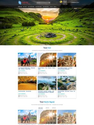 Mẫu website Du lịch & Tour chuyên nghiệp - Dulich5