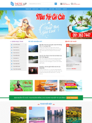 Mẫu website Dịch vụ du lịch Vibrant, Hiện đại và Gợi cảm hứng - Dulich6